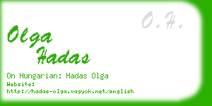 olga hadas business card